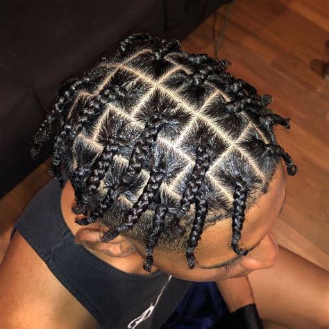 how to braid mens hair short|short hair box braids male.